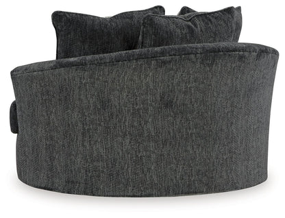 Biddeford - Shadow - Oversized Swivel Accent Chair - Hornell Furniture Outlet