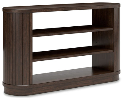 Korestone - Warm Brown - 3 Pc. - Home Office Desk, Chair, Credenza - Hornell Furniture Outlet