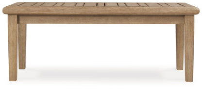 Carter Hall - Beige - Rectangular Cocktail Table - Hornell Furniture Outlet
