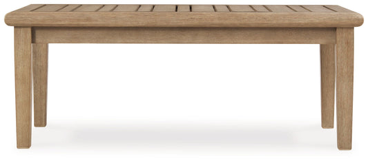 Carter Hall - Beige - Rectangular Cocktail Table - Hornell Furniture Outlet