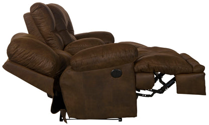 Voyager - Lay Flat Console Reclining Loveseat - Hornell Furniture Outlet