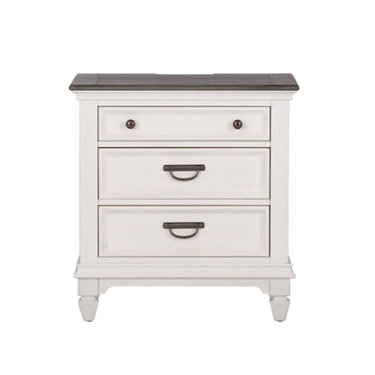 Allyson Park - Nightstand w/ Charging Station - Hornell Furniture Outlet