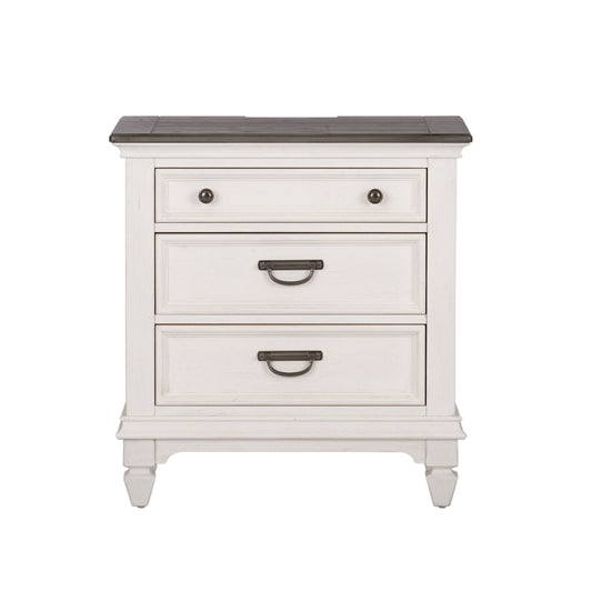 Allyson Park - Nightstand w/ Charging Station - Hornell Furniture Outlet