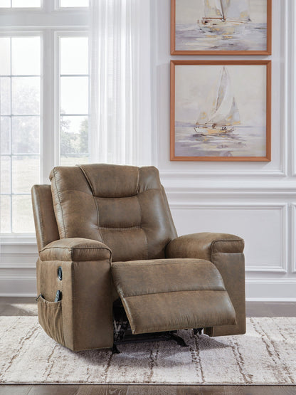 Stockworth - Earth - Rocker Recliner - Hornell Furniture Outlet