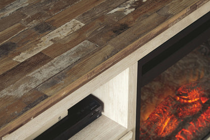 Willowton - Entertainment Center With Fireplace Option - Hornell Furniture Outlet