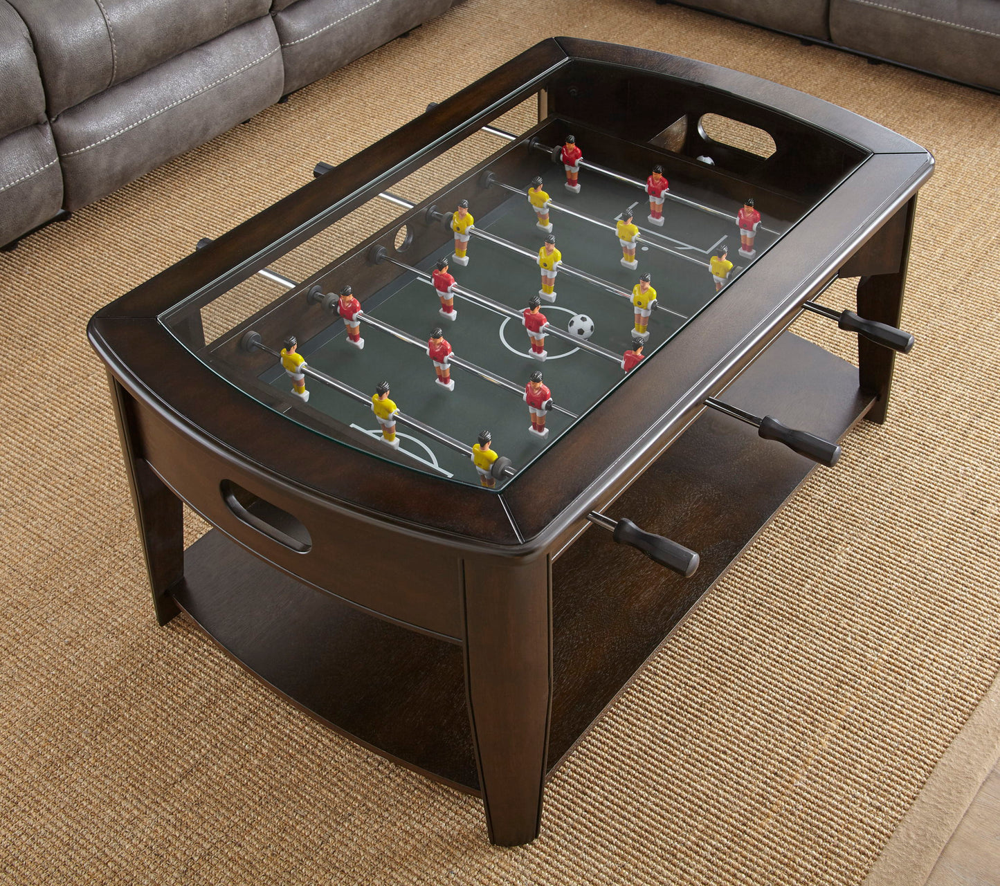 Diletta - Foosball Cocktail Table - Brown - Hornell Furniture Outlet