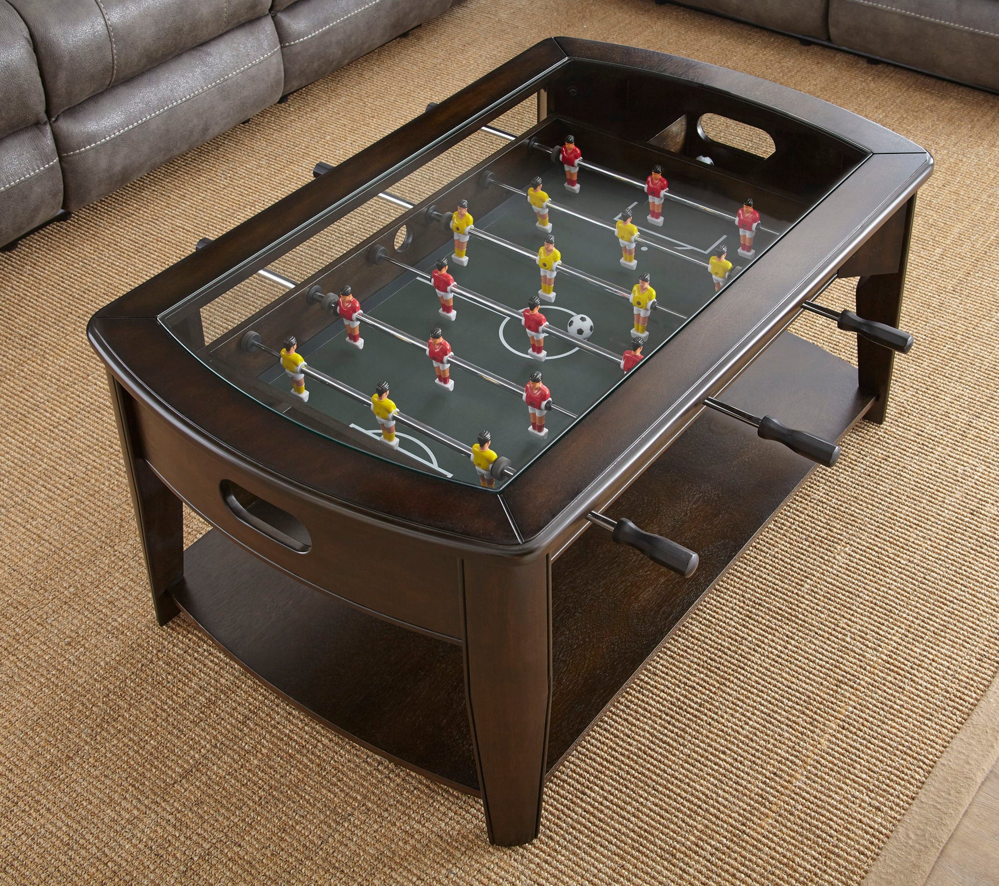 Diletta - Foosball Cocktail Table - Brown - Hornell Furniture Outlet