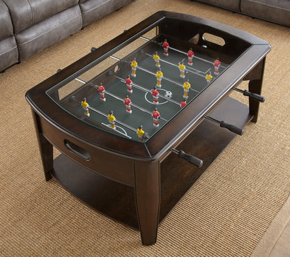 Diletta - Foosball Cocktail Table - Brown - Hornell Furniture Outlet