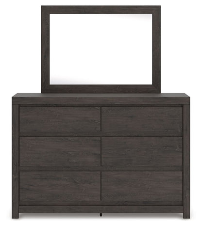 Fraluna - Charcoal - Dresser And Mirror - Hornell Furniture Outlet