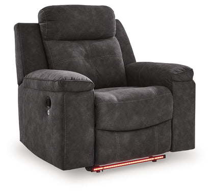 Brysonview - Zero Wall Recliner - Charcoal - Hornell Furniture Outlet