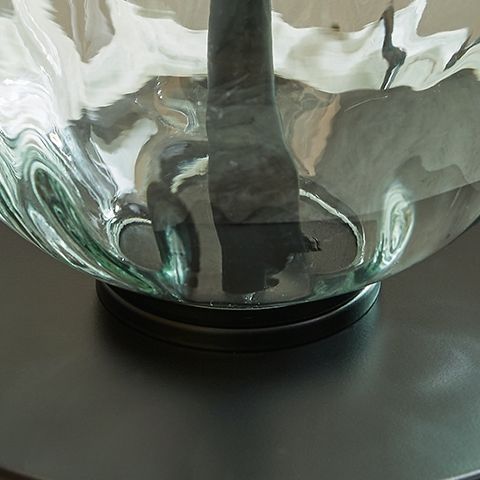 Airbal - Clear / Black - Glass Table Lamp (Set of 2) - Hornell Furniture Outlet