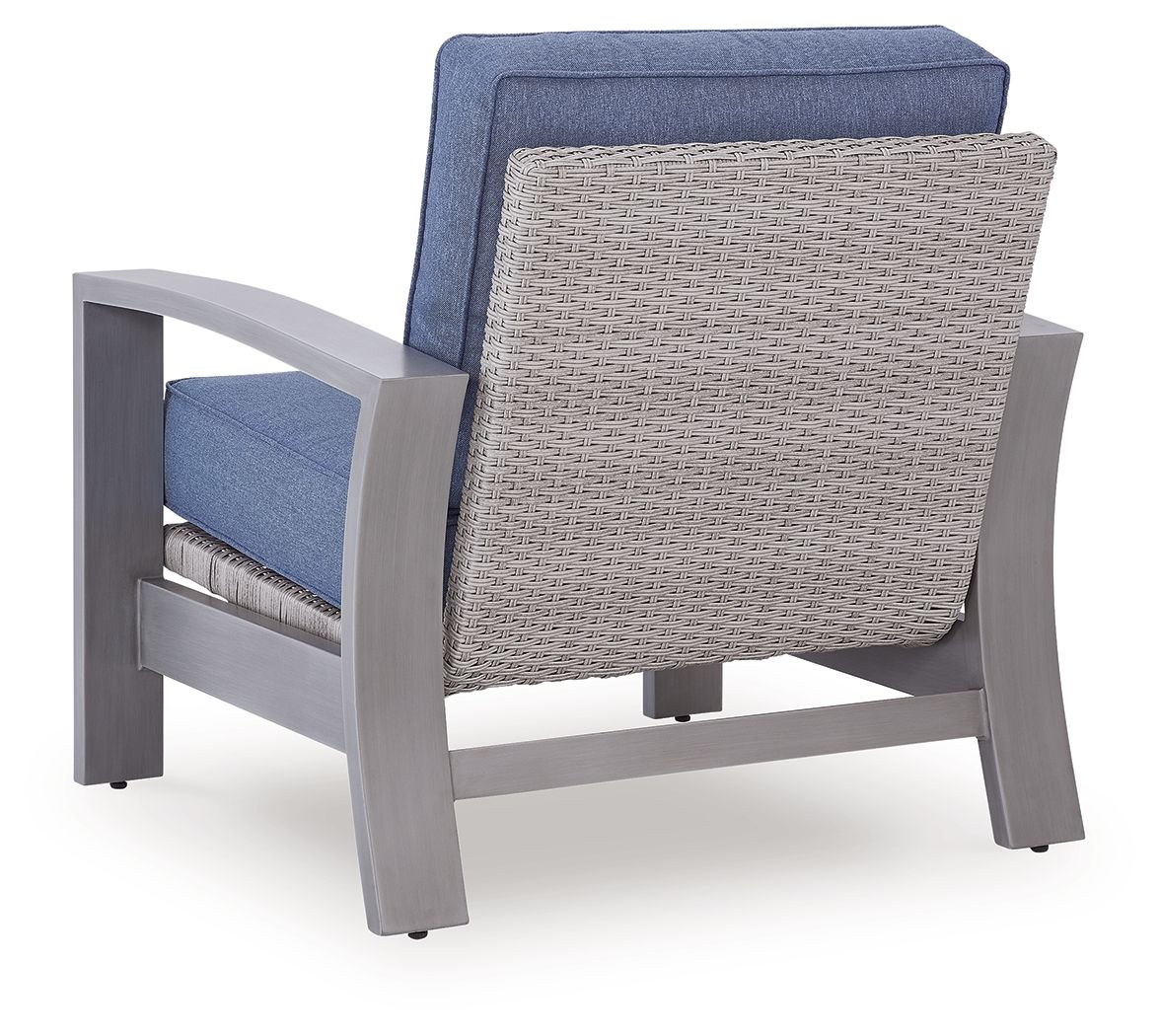 Half Moon Beach - Spring Lounge Chair - Blue / Gray - Hornell Furniture Outlet