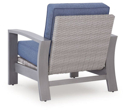 Half Moon Beach - Spring Lounge Chair - Blue / Gray - Hornell Furniture Outlet