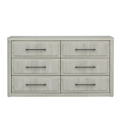 Modern Play - 6 Drawer Dresser - White - Hornell Furniture Outlet