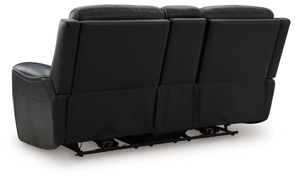5Z - Comfort - Relaxation - Power Reclining Loveseat with Console / Adj Headrest - Hornell Furniture Outlet