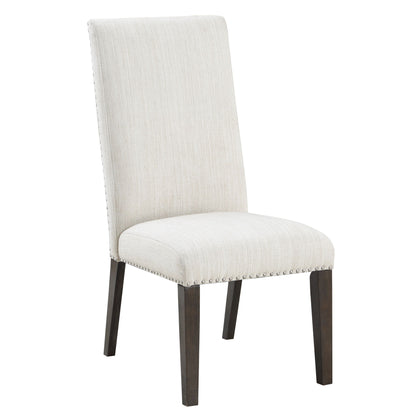 Hutchins - Upholstered Chair (Set of 2) - Dark Brown - Hornell Furniture Outlet