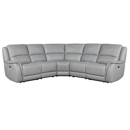 Alexandria - Leather Power Sectional - Hornell Furniture Outlet