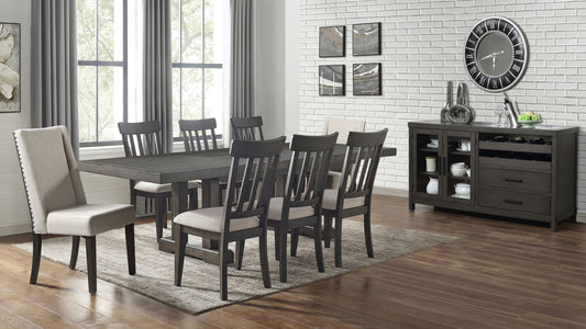 Napa - Upholstered Side Chair (Set of 2) - Dark Brown - Hornell Furniture Outlet
