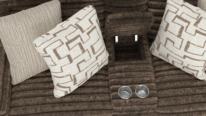 Lynx - Power Reclining Console Loveseat With Zero Gravity - Hornell Furniture Outlet