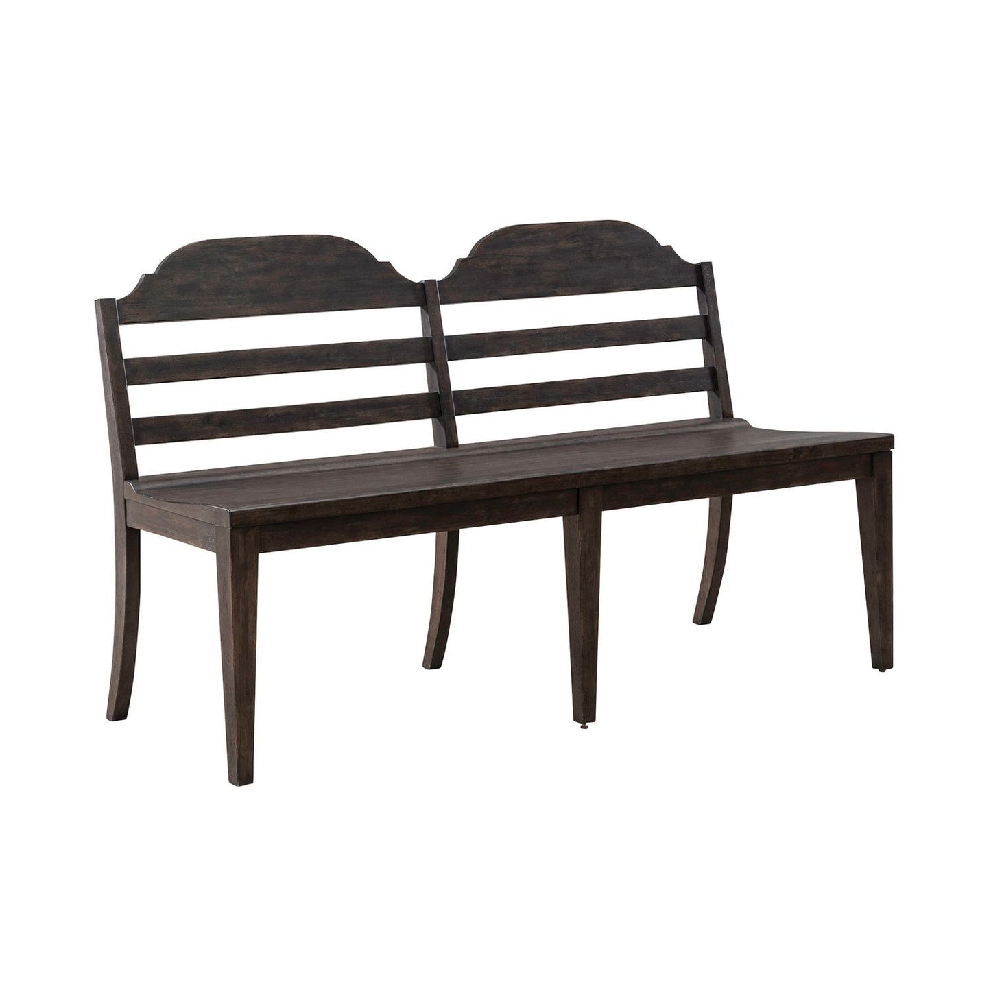 Paradise Valley - Ladder Back Bench (RTA) - Dark Brown - Hornell Furniture Outlet