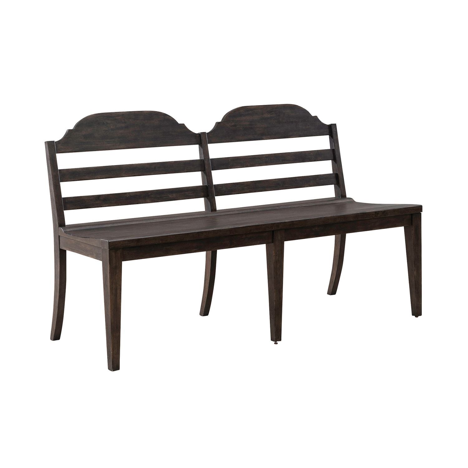 Paradise Valley - Ladder Back Bench (RTA) - Dark Brown - Hornell Furniture Outlet
