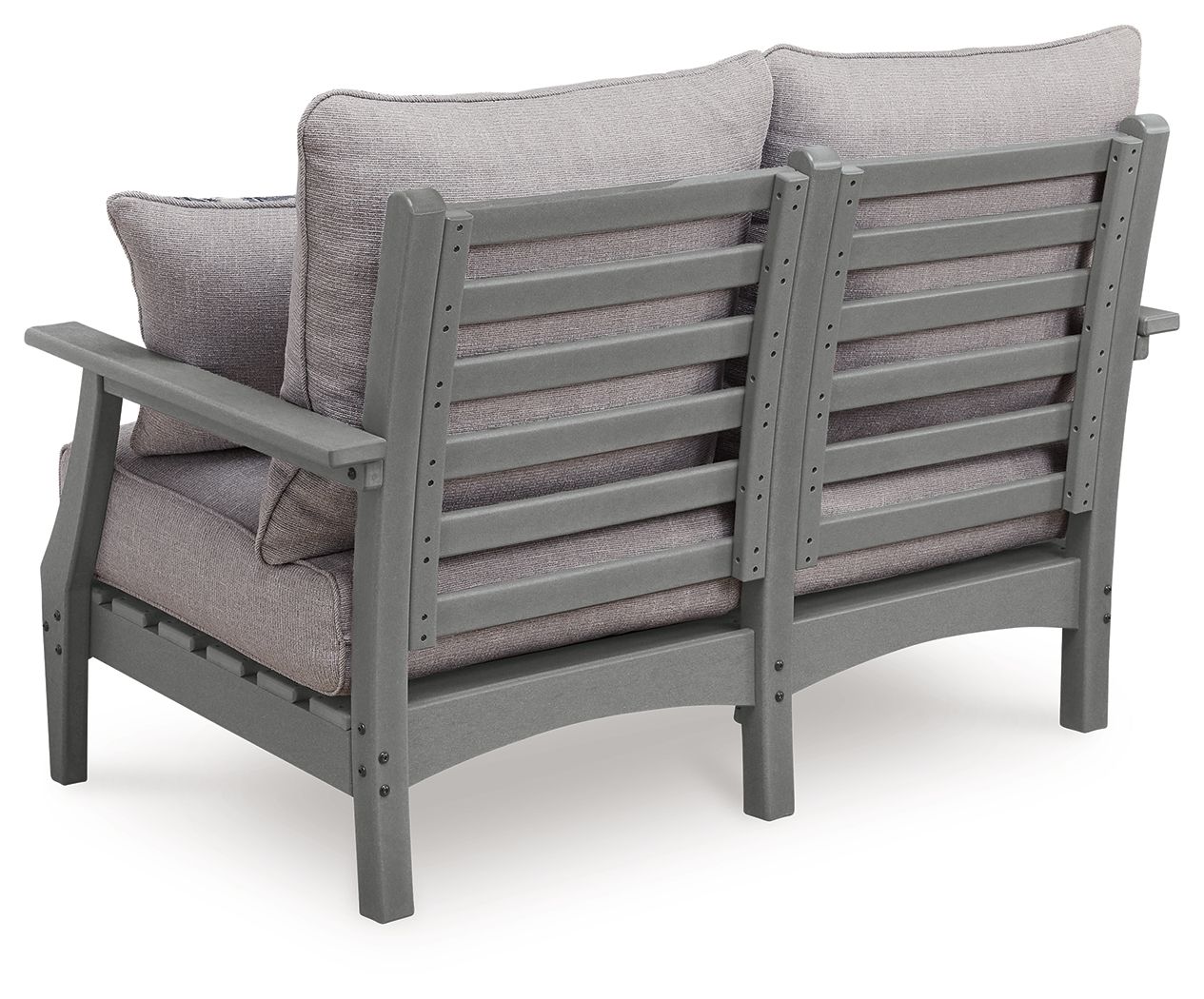 Cove Beach - Loveseat With Cushion - Gray - Hornell Furniture Outlet