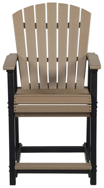 Fairen Trail - Black / Driftwood - Barstool (Set of 2) - Hornell Furniture Outlet