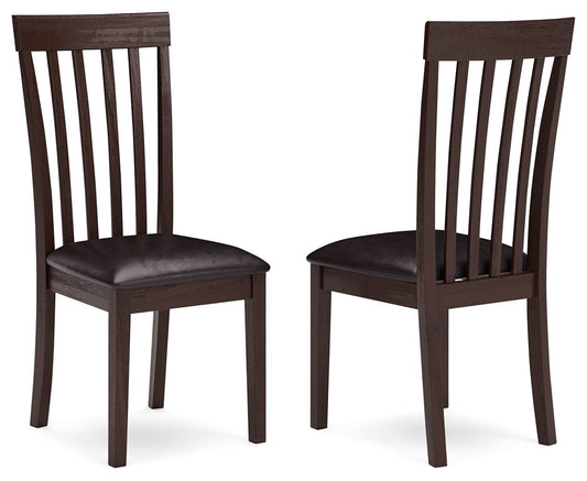 Hammis - Dining UPH Side Chair (Set of 2) - Dark Brown - Hornell Furniture Outlet