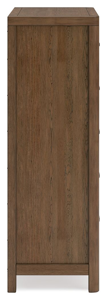 Cabalynn - Five Drawer Chest - Light Brown - Hornell Furniture Outlet