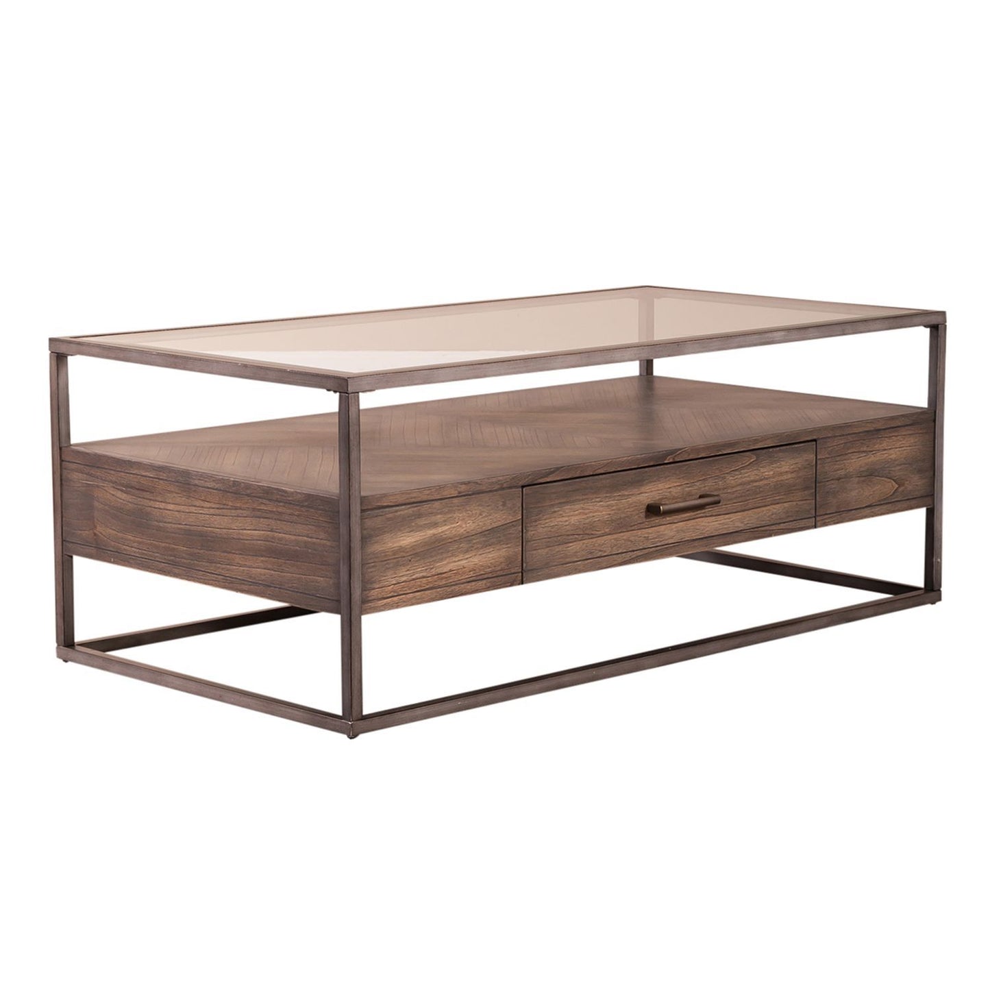 Jamestown - Rectangular Cocktail Table - Tobacco - Hornell Furniture Outlet