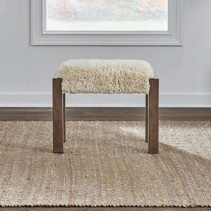 Broadmore - Upholstered Console Stool - Brown - Hornell Furniture Outlet