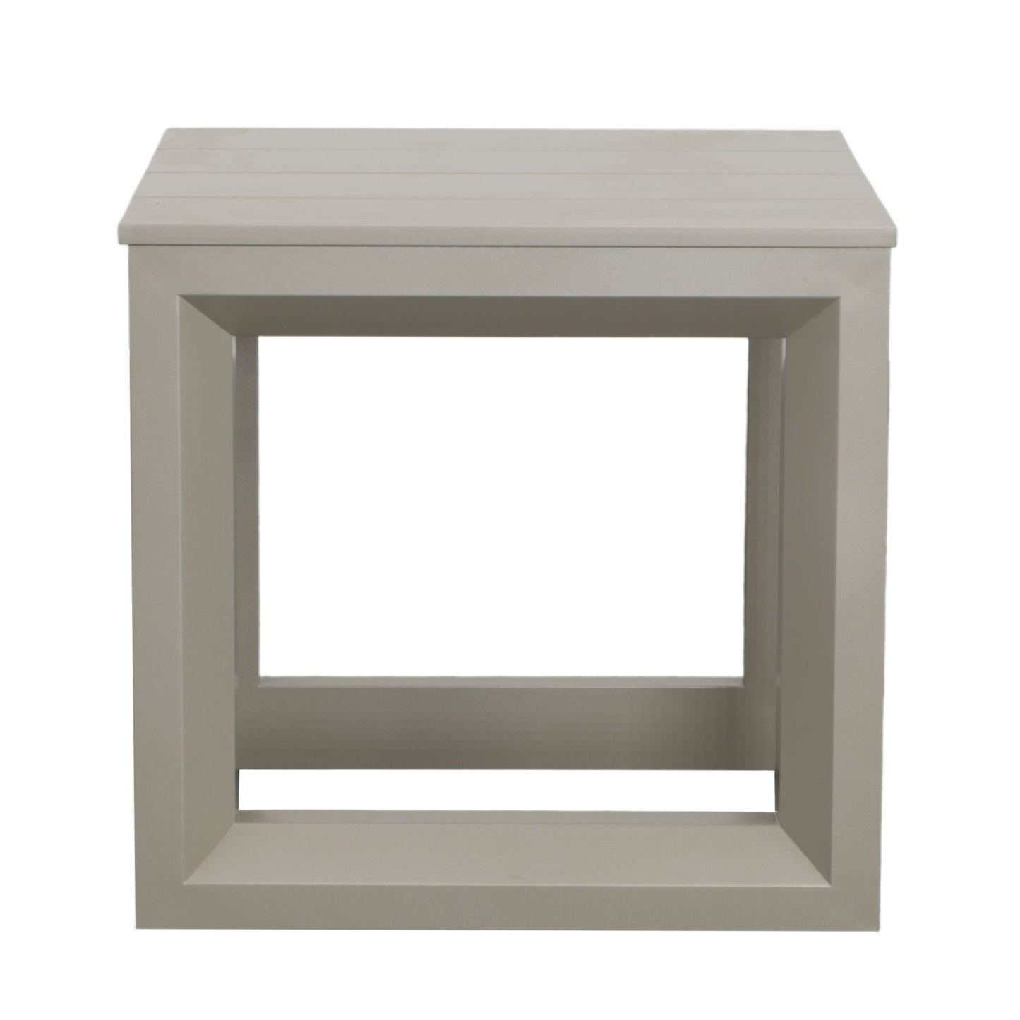 Dalilah - Patio Square End Table - Gray - Hornell Furniture Outlet