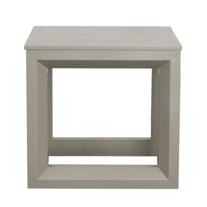 Dalilah - Patio Square End Table - Gray - Hornell Furniture Outlet