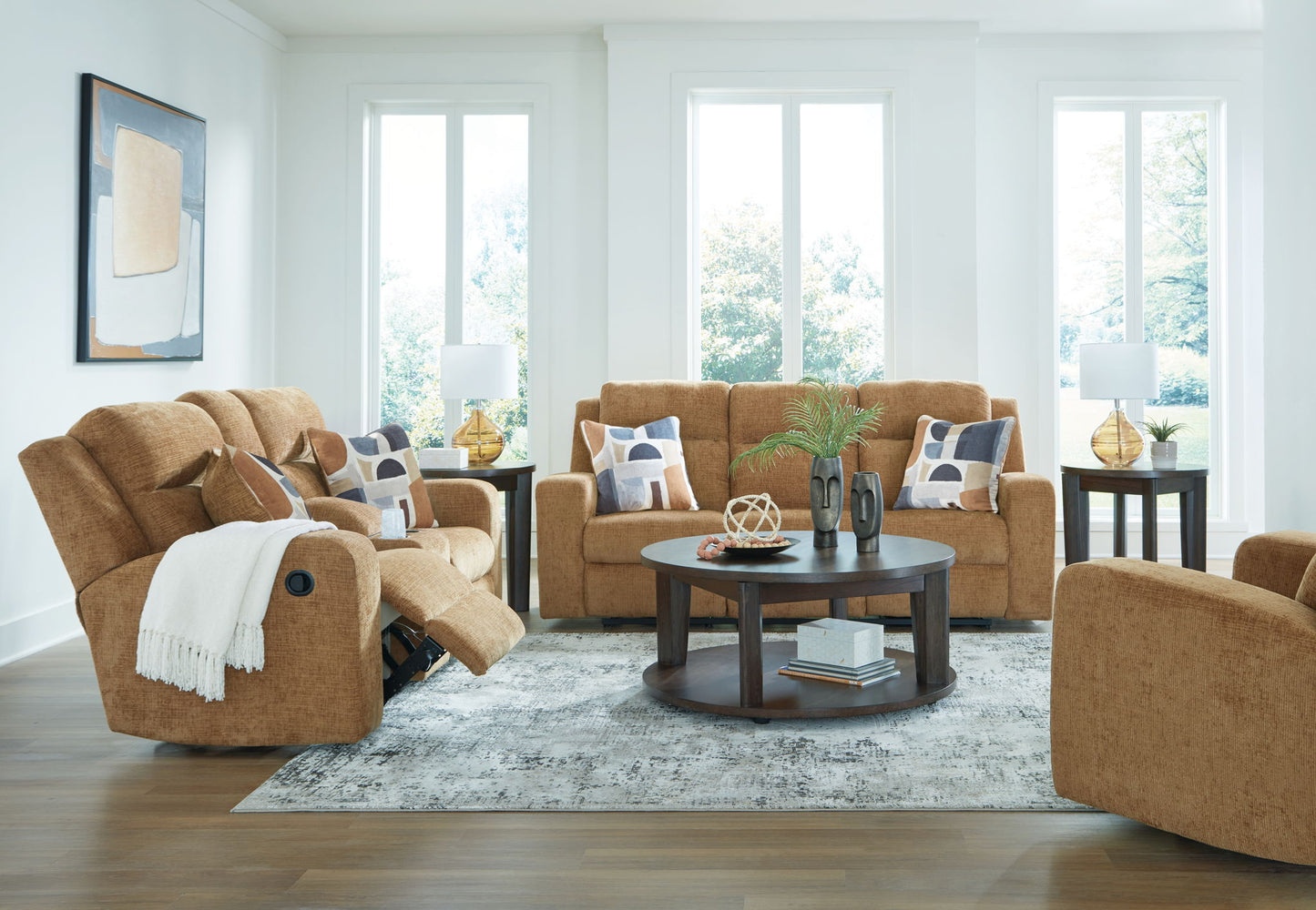 Kanlow - Reclining Living Room Set - Hornell Furniture Outlet