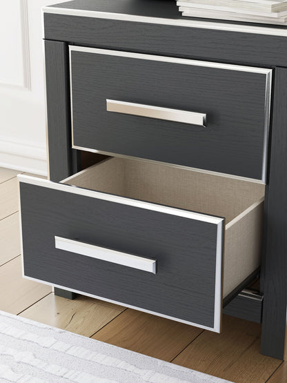 Zuraleus - Two Drawer Night Stand - Hornell Furniture Outlet