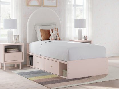 Wistenpine - Upholstered Panel Bed With Storage - Hornell Furniture Outlet