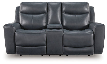Next Move - Power Reclining Loveseat With Console / Adjustable Headrest - Hornell Furniture Outlet