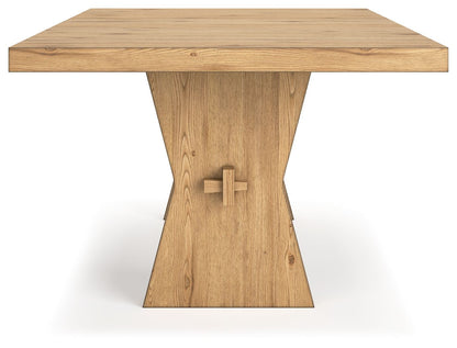 Galliden - Light Brown - Rectangular Dining Room Table - Hornell Furniture Outlet
