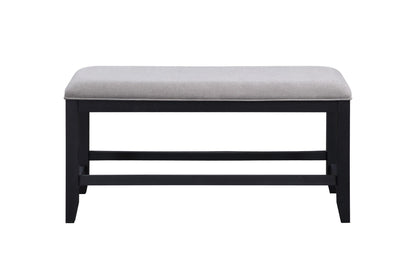 Yves - Counter Bench - Gray - Hornell Furniture Outlet