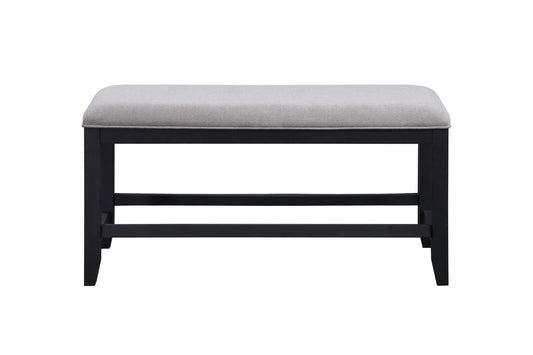 Yves - Counter Bench - Gray - Hornell Furniture Outlet