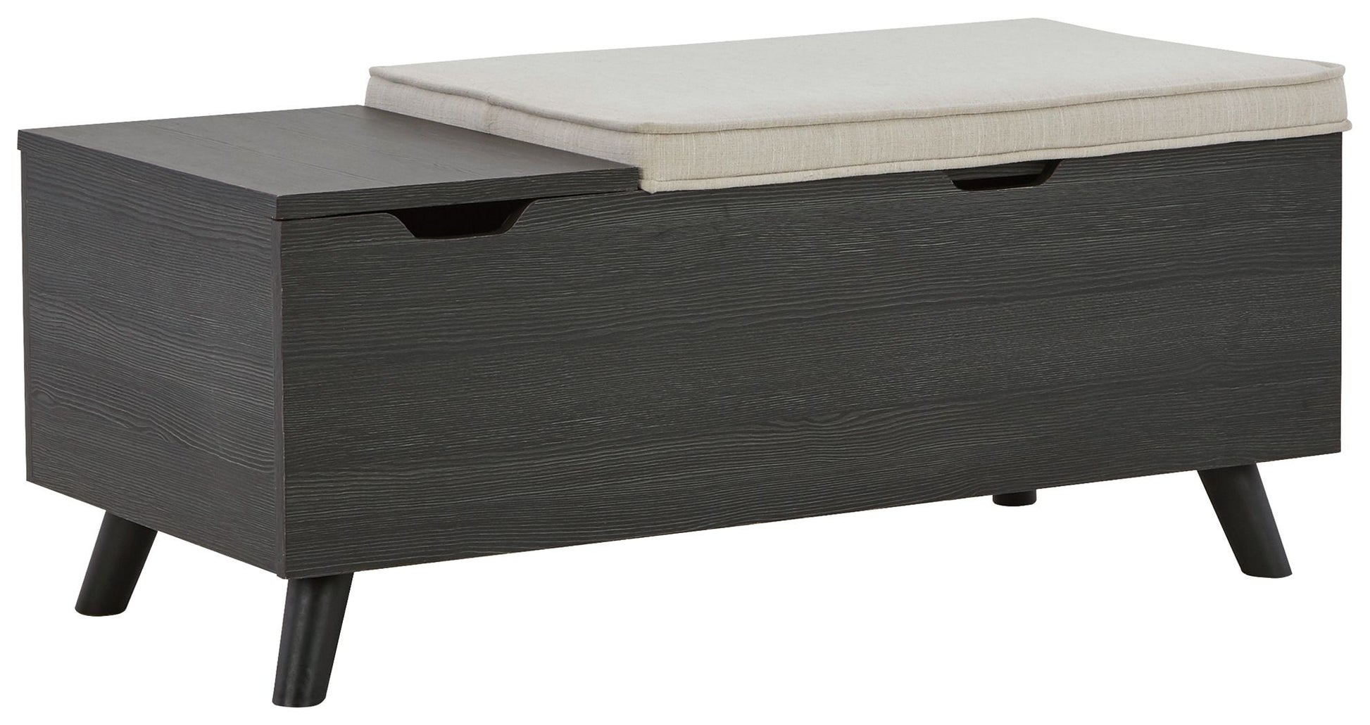 Yarlow - Dark Gray - Storage Bench - Hornell Furniture Outlet