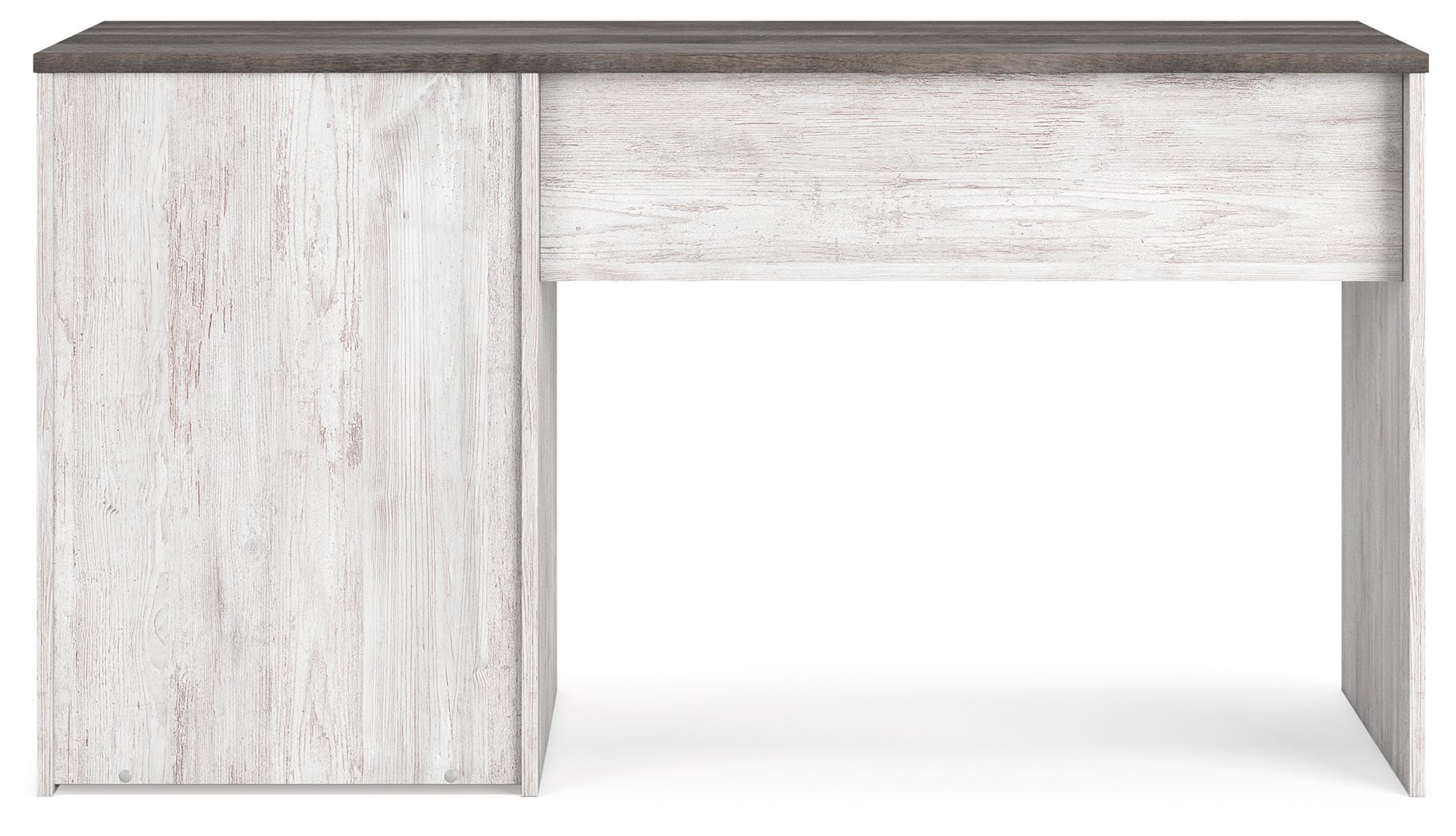 Shawburn - White / Dark Charcoal Gray - Home Office Desk - Hornell Furniture Outlet