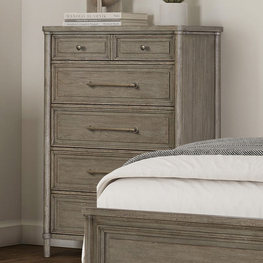 Rochelle Park - 5 Drawer Chest - Smokey Taupe - Hornell Furniture Outlet
