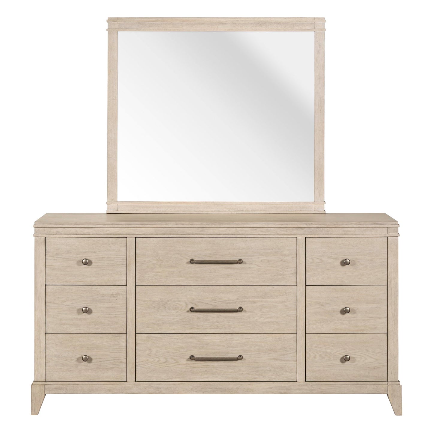 New Haven - Dresser & Mirror - White - Hornell Furniture Outlet