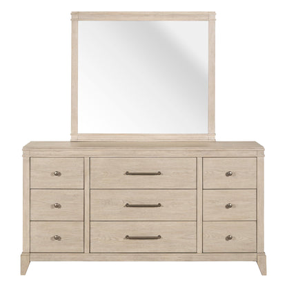 New Haven - Dresser & Mirror - White - Hornell Furniture Outlet