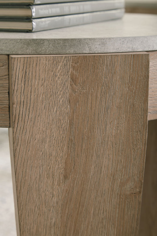 Guystone - Light Brown - Occasional Table Set (Set of 3) - Hornell Furniture Outlet