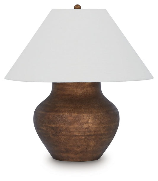 Whitham - Metal Table Lamp - Antique Copper Finish - Hornell Furniture Outlet