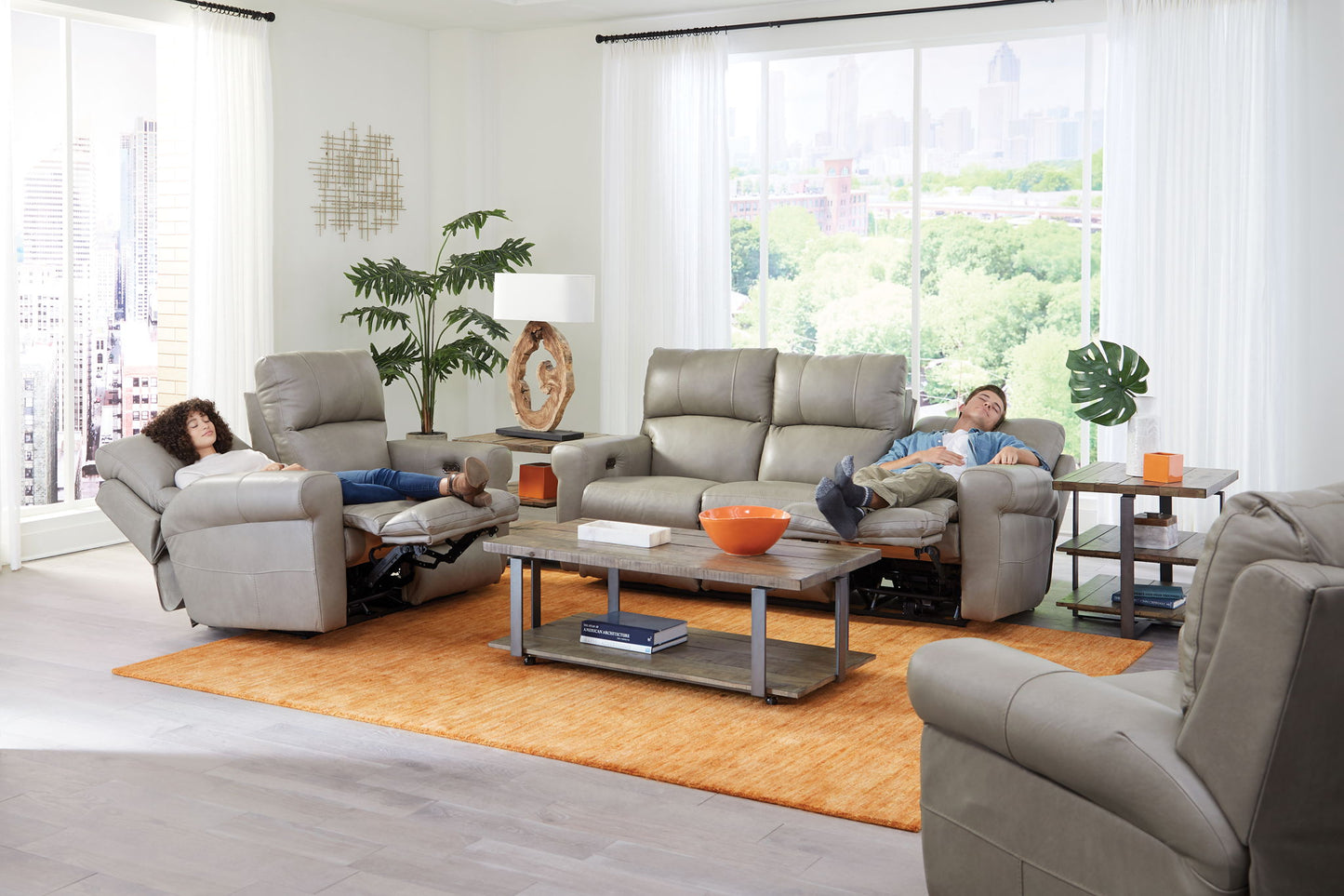 Torretta - Power Lay Flat Reclining Loveseat - Hornell Furniture Outlet