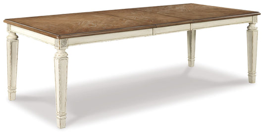 Realyn - Rectangular Dining Room Extension Table - Chipped White - Hornell Furniture Outlet