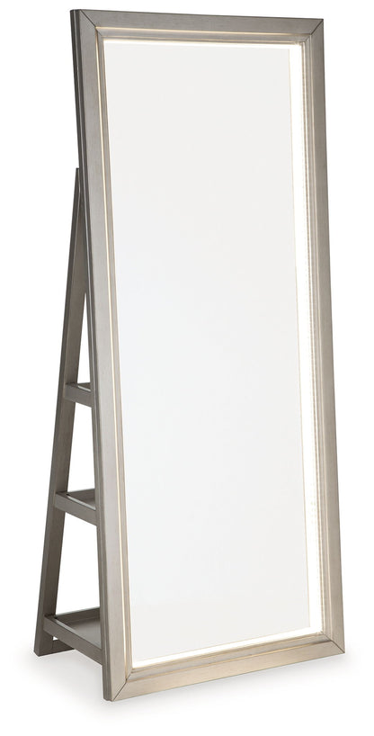 Evesen - Floor Standing Mirror/Storage - Hornell Furniture Outlet